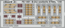 1/48 B-24J seatbelts STEEL for Hobby Boss