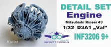 1/32 Aichi D3A1 Val Mitsubishi Kinsei 43 engine for Infinity