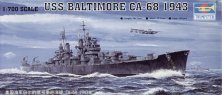 Trumpeter USS Baltimore CA-68 1943 1/700 Trumpeter USS Baltimore CA-68 1943 1/700