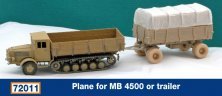 Schatton Modellbau Bâche Mercedes MB L-4500 1/72 Schatton Modellbau Bâche Mercedes MB L-4500 1/72