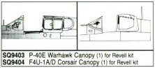 1/32 F4U-1A/D Corsair Canopy. 1 piece. For Revell kit