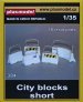 1/35 City blocks - short (10 resin parts)