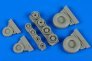 1/48 F-14A Tomcat weighted wheels (HOBBYB)