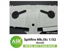 1/32 Supermarine Spitfire Mk.IXc Foam flexible wheel bay masks 1/32 Supermarine Spitfire Mk.IXc Foam flexible wheel bay masks