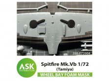 1/72 Supermarine Spitfire Mk.Vb Foam flexible wheel bays mask 1/72 Supermarine Spitfire Mk.Vb Foam flexible wheel bays mask