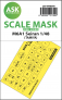 1/48 Aichi M6A1 Seiran canopy paint mask outside only