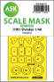 1/48 Kyushu J7W1Shinden one-sided self adhesive masks