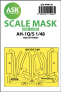 1/48 Bell AH-1Q/S one-sided masks for clear parts and masks for