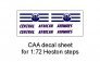 1/72 Central African Airways decal sheet for Heston steps