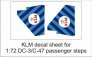 1/72 KLM decal sheet DC-3 pax steps