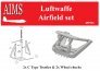 1/48 Luftwaffe airfield set 2x Type C Trestle and 2x Wheel Chock