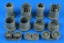 1/48 Lockheed SR-71A Blackbird exhaust nozzles closed for Revell