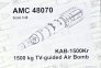1/48 KAB-1500Kr 1500kg TV-guided Air Bomb