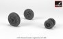 1/32 resin F-4 Phantom II early wheels with weighted tires