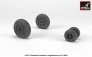 1/48 early production F-4 Phantom II wheels with weighted tires