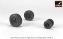 1/48 Late production F-4 Phantom II wheels with weighted tires
