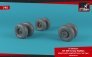 1/48 Sikorsky CH-53E-G Sea Stallion wheels with weighted tires
