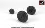 1/48 Hawker Hurricane wheels with weighted tires