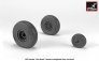 1/48 Hawker Sea Hawk wheels with weighted tires, universal