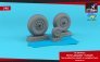 1/48 Avro Lancaster / Lincoln wheels late type weighted tyres