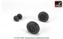 1/72 Saab JAS-39 Gripen wheels with weighted tires early