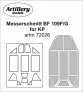 1/72 Messerschmitt Bf-109F/G canopy mask