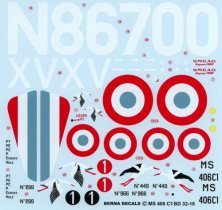 Berna Decals 1/32 Morane-Saulnier MS.406 Cigognes Berna Decals 1/32 Morane-Saulnier MS.406 Cigognes