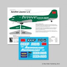 Blue Rider 1/72 Décals Aeroflot Lisunov Li-2 1946-47 Blue Rider 1/72 Décals Aeroflot Lisunov Li-2 1946-47
