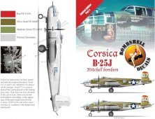 Maquette B-25J Mitchell 321st BG 1/48 Italie 1945 Maquette B-25J Mitchell 321st BG 1/48 Italie 1945