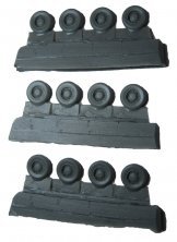 Roues Tupolev Tu-154M 1/144 pour kit Zvezda Roues Tupolev Tu-154M 1/144 pour kit Zvezda