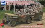 1/35 Bristish Airborne Troops Riding in 1/4 ton Truck and Traile