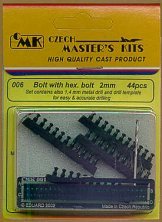 CMK 1/35 Boulons Tête Hexagonale 2,0x44 + Foret 1,4mm CMK 1/35 Boulons Tête Hexagonale 2,0x44 + Foret 1,4mm
