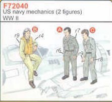 CMK 1/72 2 Mécaniciens USN et Pilote WWII CMK 1/72 2 Mécaniciens USN et Pilote WWII