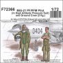 1/72 MiG-21 PF/PFM Pilot & Ground crew