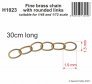 Fine brass chain with rounded links 1/48 & 1/72