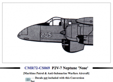 CMR Conversion Nez Chasseur P2V-7B Neptune 1/72 Hasegawa CMR Conversion Nez Chasseur P2V-7B Neptune 1/72 Hasegawa