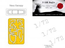 1/72 McDonnell F-15E Vacu Canopy & mask for Hasegawa 1/72 McDonnell F-15E Vacu Canopy & mask for Hasegawa