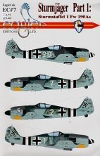 Eagle Cal Décals 1/48 Focke-Wulf Fw-190A Sturmjäger Pt.1 Eagle Cal Décals 1/48 Focke-Wulf Fw-190A Sturmjäger Pt.1