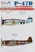 Eagle Cal 1/72 Republic P-47D Thunderbolt Decals Eagle Cal 1/72 Republic P-47D Thunderbolt Decals