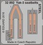 SET Yak-3 seatbelts STEEL Colour Photoetched