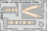 1/32 I-16 Type 29 seatbelts STEEL