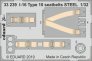 1/32 I-16 Type 10 seatbelts STEEL