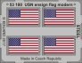 SET 1/350 USN ensign flag modern STEEL