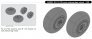 1/48 Bf 110 C/D main undercarriage wheels