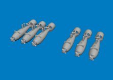 Eduard Brassin P-40 Bombes Frag 40lb 1/48 Eduard Brassin P-40 Bombes Frag 40lb 1/48