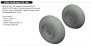 Brassin 1/72 Me 410 wheels for Airfix