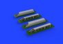 Brassin 1/72 Me 410 exhaust stacks for Airfix