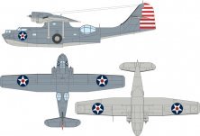 Eduard Masque 1/48 PBY-5A Insigne National US Centre Rouge Eduard Masque 1/48 PBY-5A Insigne National US Centre Rouge