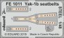 1/48 Yak-1b seatbelts STEEL