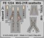 1/48 MiG-21R seatbelts STEEL